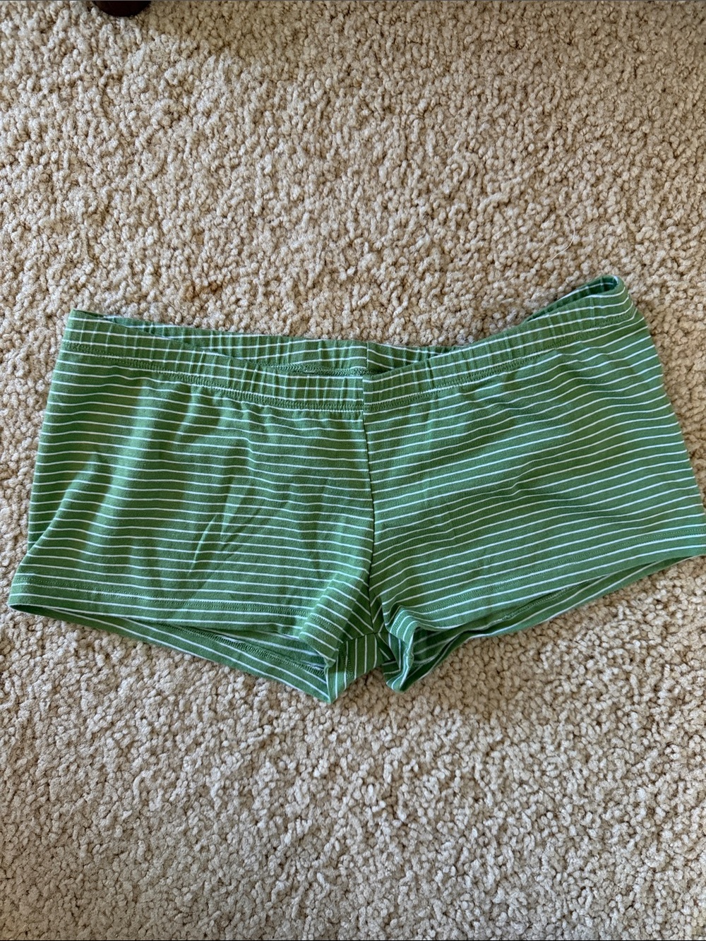 Brandy melville green striped boxer shorts underwear